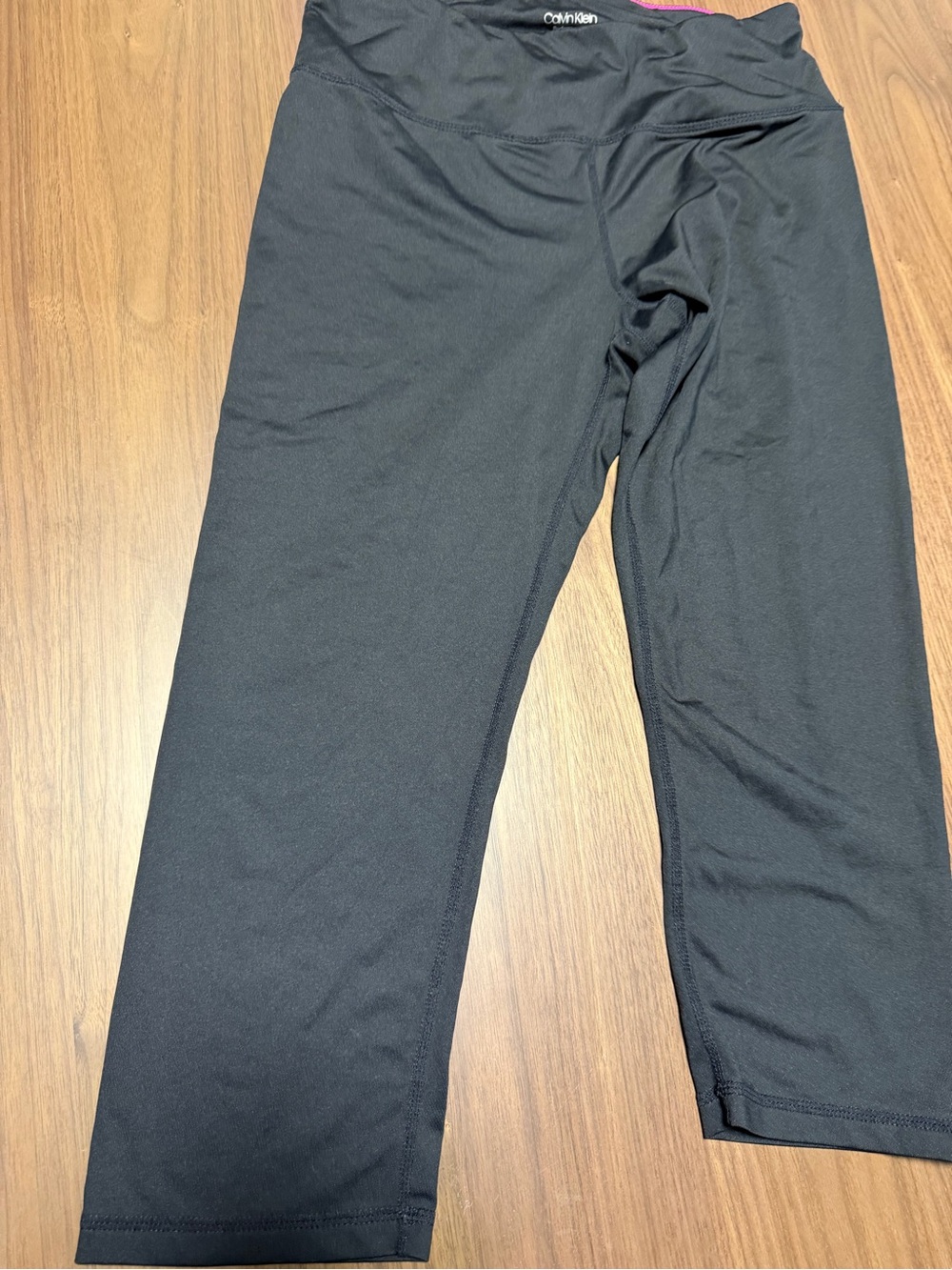 Calvin Klein Black Performance Top with Pink Trim